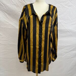 By Malene Birger Nipella Striped Satin Shirt. Brand New without Tags. Size 36
